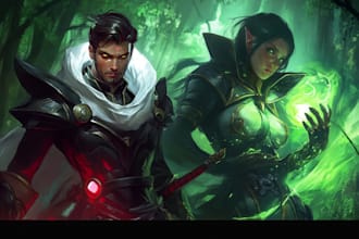 do character art, dnd, and game art