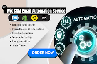 setup wix CRM email automation service integrate with mailchimp