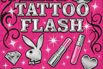 do a playboy themed tattoo flash sheet