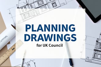 do planning and building regulation drawings for uk planning permission