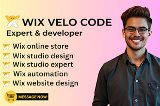 custom wix velo code wix studio design wix automation velo code studio expert