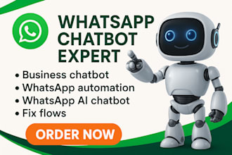 build whatsapp ai chatbot, whatsapp business bot, fix flows, whatsapp automation