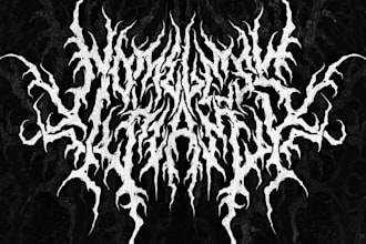 make custom brutal death metal, deathcore logo for your band