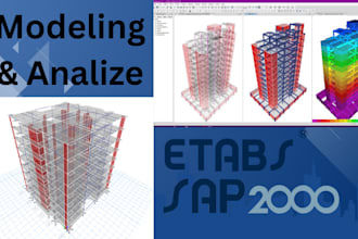 do your etabs sap2000 safe modelling and analysis