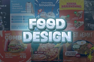 design food flyer, menu, or restaurant poster