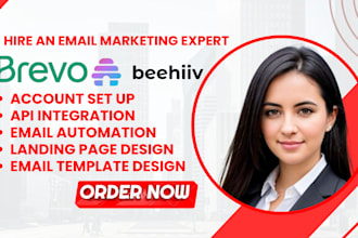 set up brevo newsletter, constant contact, beehiiv newsletter, convertkit