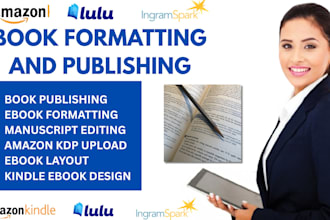 edit,format, publish book, ebook on amazon kdp paperback,kdp upload kindle ebook