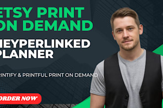 setup etsy shop etsy digital product etsy print on demand hyperlinked planner