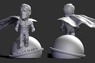 create custom 3d caricature, chibi toy,anime,comic figurine, fan art,manga model