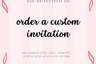 create a custom invitation