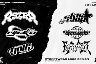 design y2k style logo
