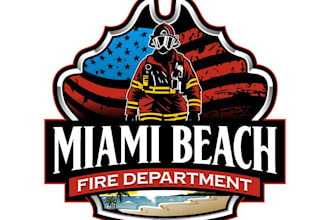 design modern firefighter logo
