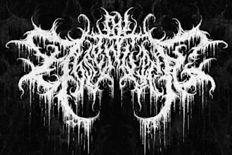 design you a brutal death metal, slamming, deathcore logo