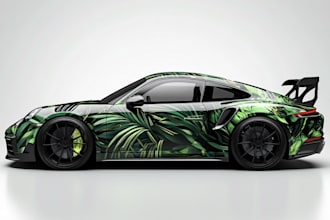 make branding vehicle wrap, car wrap, van wrap, truck wrap