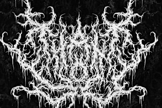 design a brutal death metal logo