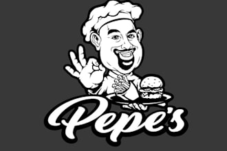 design food truck catering service logo