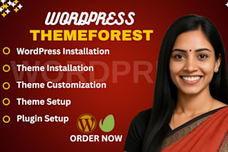 install and customize your wordpress theme, themeforest to match the demo