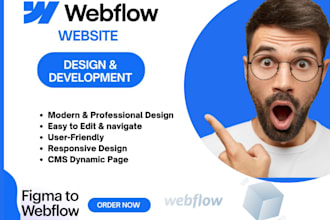 redesign design migrate revamp responsive webflow website figma to webflow