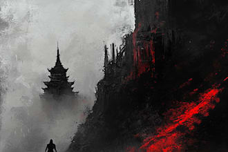 draw horror and amazing dark art illustration in my style