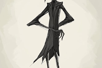 nake a awesome fantasy horror and horror character art