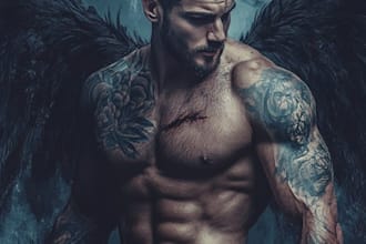 create a paranormal romance book cover for you