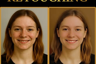professionally retouch your portraits with netural skin smoothing