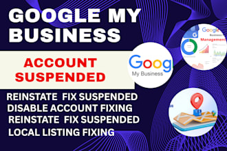 reinstate fix suspended google my business listings disabled gmb profile listing