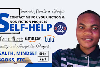 be your self help book mentor, ebook ghostwriter, kpd writer, workbook writer