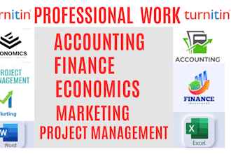 do accounting, finance, economics, business and project management