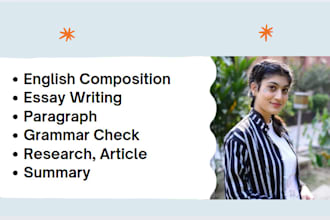 tutor english composition, research summary, essay writing