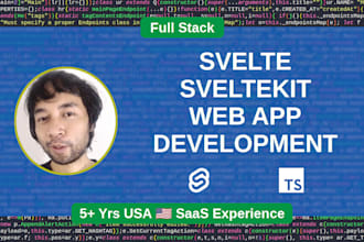 build a svelte web app using sveltekit or other backends