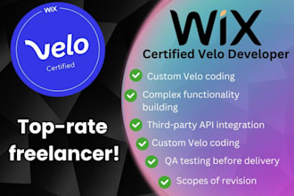 design wix website, wix redesign, wix database, wix cms, wix velo code, fix wix