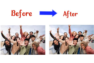 professionally edit and enhance your family or group photo
