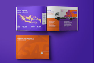 create or design and rewrite a highend company profile or booklet
