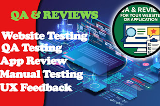 test and review your website or application
