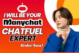 build a chatbot using manychat, chatfuel, tidio for social media platform bot