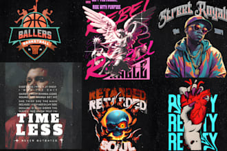 design eye catching custom graphics for your merch