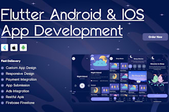 do mobile app development for android and ios, flutter app developer