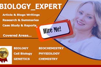 do cell biology, microbiology, physiology, biochemistry, and chemistry tasks