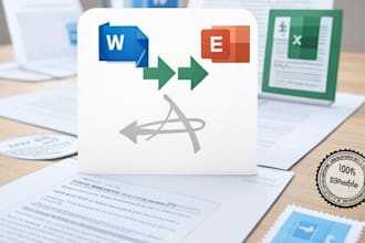 convert pdf to word, pdf to excel or data entry in 24 hours