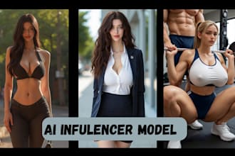 create realistic ai influencers ai model images for instagram, onlyfans, fanvue