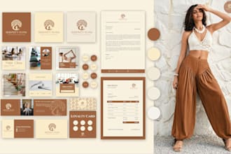 design  luxury logo , social media kit and branding kit