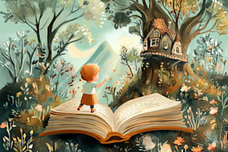do children book illustrations, comic illustrations