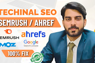 fix ahrefs site audit, technical SEO errors from semrush, moz, or gsc
