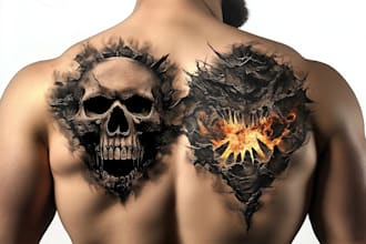 create custom realistic tattoo design
