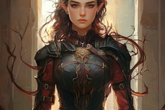 do dnd character art and fantasy character art