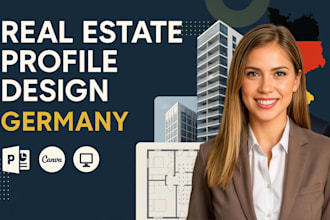 design real estate company profile presentation for germany