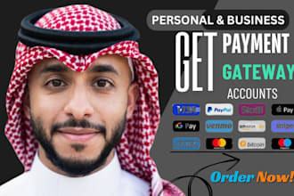 create a business account for stripe, 2checkout, and payoneer