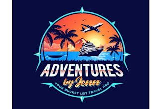 design vacation tourism travel agency logo