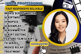 write, edit and format your movie script with expert scriptwriting skills